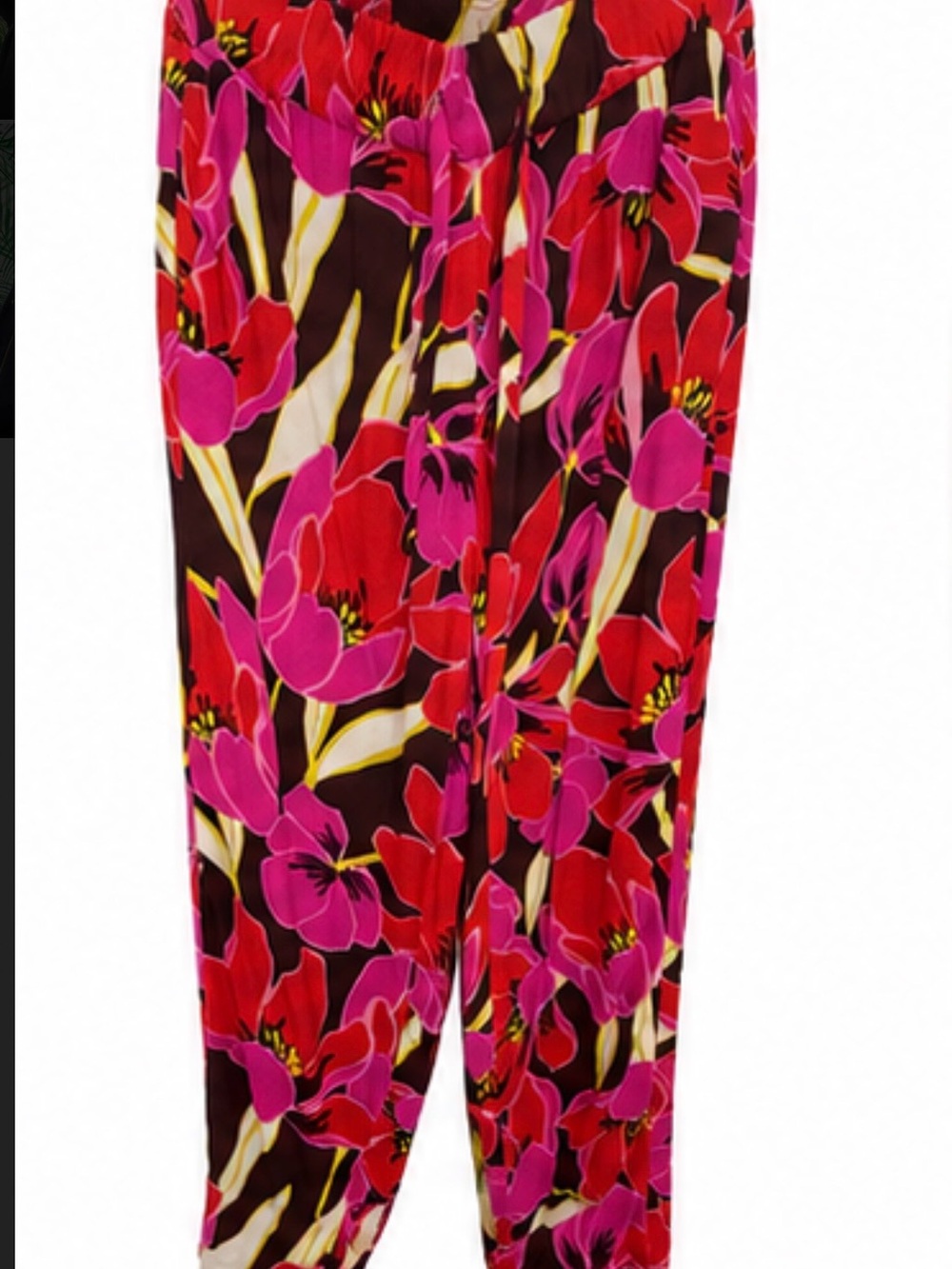 kate spade Floral Wide-Leg Pants in Pink & Red